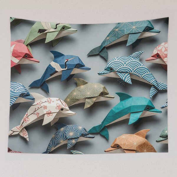 Item preview, Dolphin in Origami Flow  designed and sold by Vanich-Panich.