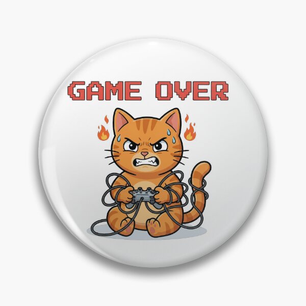 Artikelvorschau, Wütende orange Katze – Spiel vorbei entworfen und verkauft von VisioraCreative.