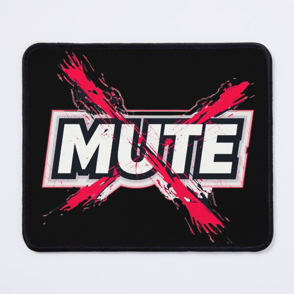 Item preview, MUTE - Red Grunge Street Art designed and sold by RDproject.