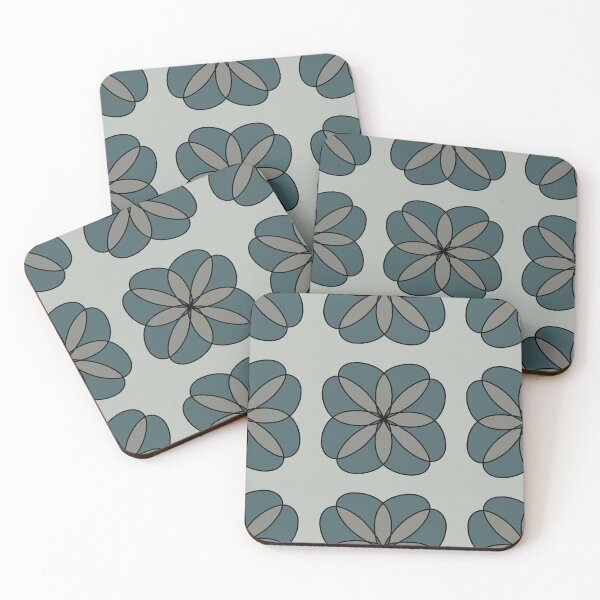 Item preview, Green flower seamless repeating pattern designed and sold by SeamlessDsign.