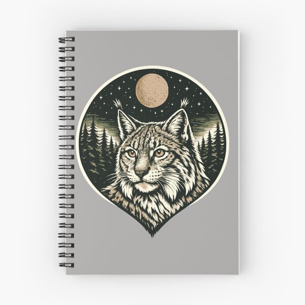 Item preview, Silent Focus - Lynx in Woodcut Style designed and sold by ZeitgeistSeason.
