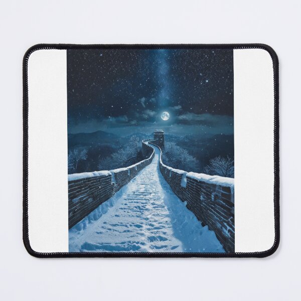 Item preview, Great Wall Night Moon Snow designed and sold by JenkoStudios.