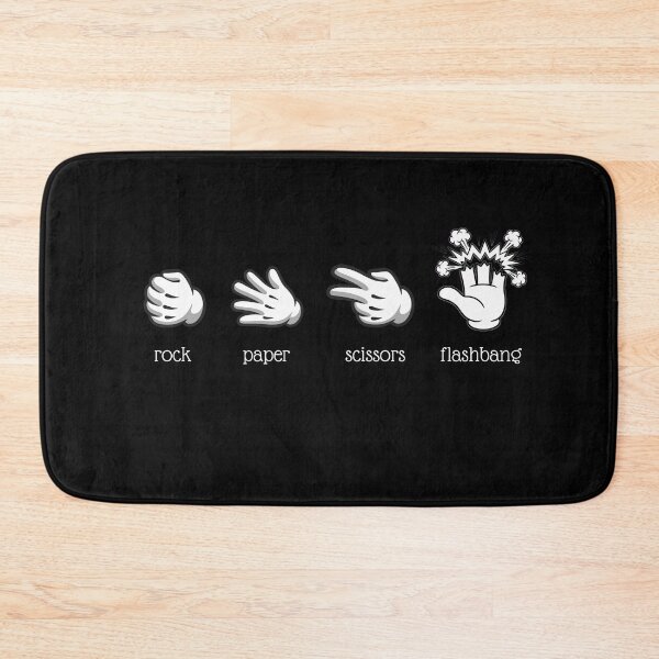 Item preview, Rock Paper Scissors Flashbang - Funny Gamer Meme Minimalist Design designed and sold by CyrilloArt.