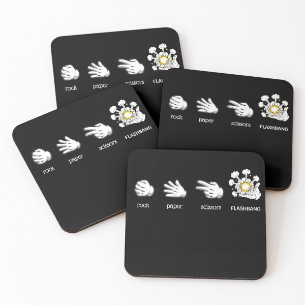 Item preview, Rock Paper Scissors Flashbang | Gamer Meme Minimalist Design designed and sold by CyrilloArt.