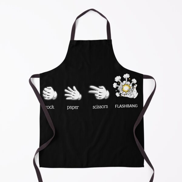Item preview, Rock Paper Scissors Flashbang | Gamer Meme Minimalist Design designed and sold by CyrilloArt.