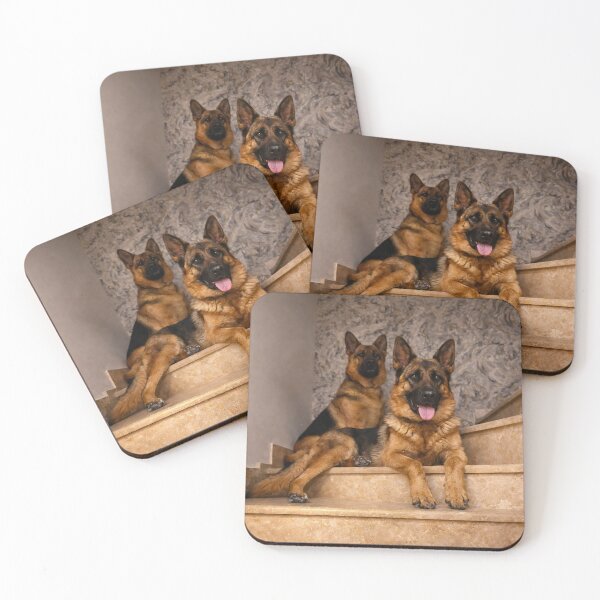 Item preview, German Shepherd Duo designed and sold by Dreamy Armine Art.