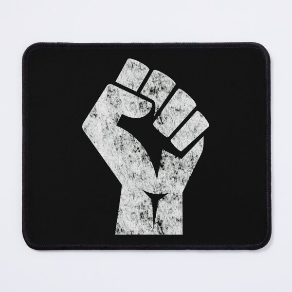 Item preview, Big White Raised Fist Salute of Unity Solidarity Resistance designed and sold by roberto maicon da silva freitas.