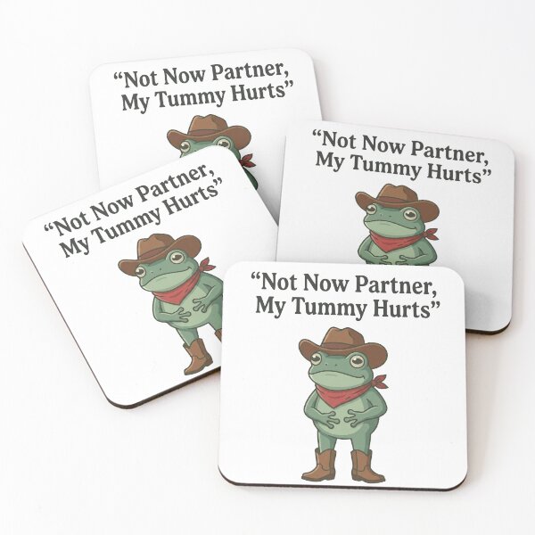 Item preview, Not Now Partner My Tummy Hurts  designed and sold by FaunaJam.