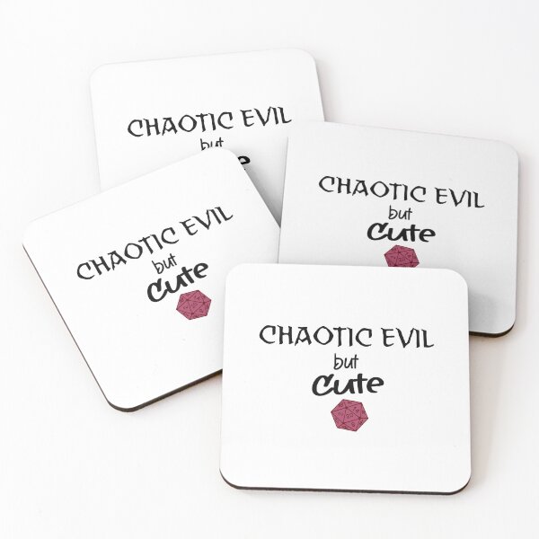Item preview, Chaotic Evil but Cute – Funny TTRPG Gamer Quote designed and sold by Bored Imagination .