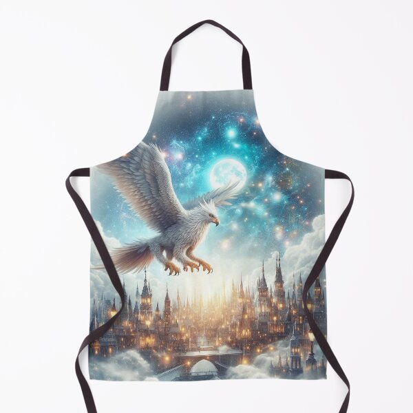 Item preview, Giant Griffin Flying Over Magical City designed and sold by Mitaudesign.