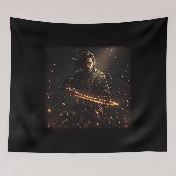 Item preview, Blazing Ronin: The Fiery Katana Warrior designed and sold by MouradStudio.