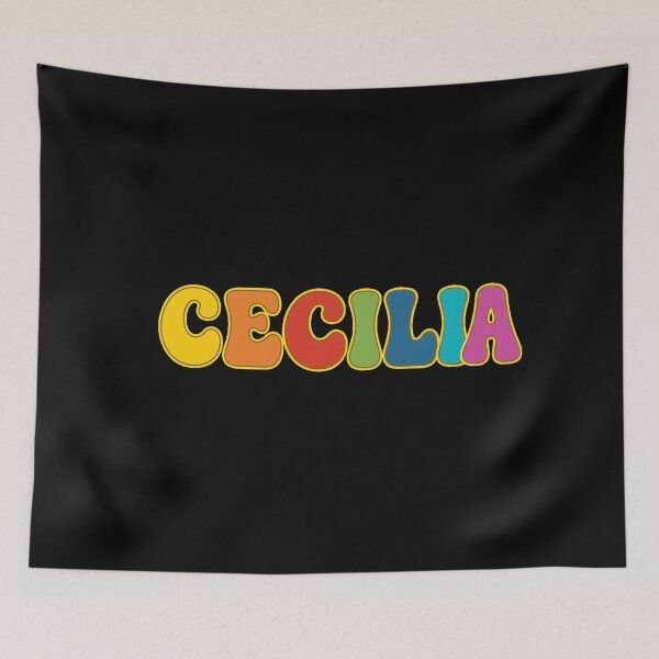 Item preview, ❤️ Cecilia Personalized Name Wavy Retro Shirt, Coffee Mug, Sticker Gift designed and sold by HelixPedia.