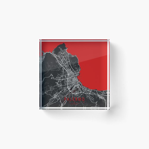 Item preview, Palermo City Map of Italy - Oriental designed and sold by deMAP.