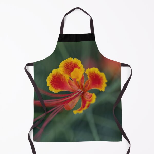 Item preview, Tropical Flame - Pride of Barbados Floral Macro Art designed and sold by AbulailArt.