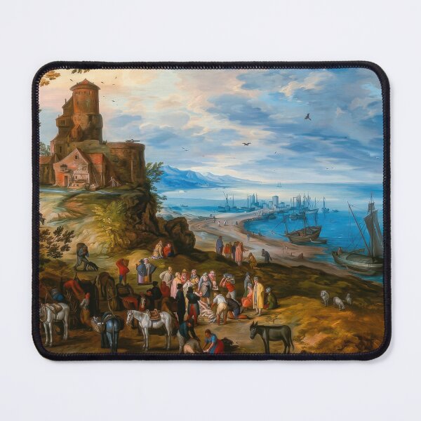 Item preview, Jan Brueghel Fish Market Calling Apostles Art Print designed and sold by TheSoulOfArt.
