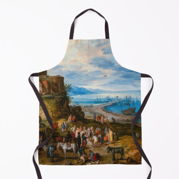 Item preview, Jan Brueghel Fish Market Calling Apostles Art Print designed and sold by TheSoulOfArt.