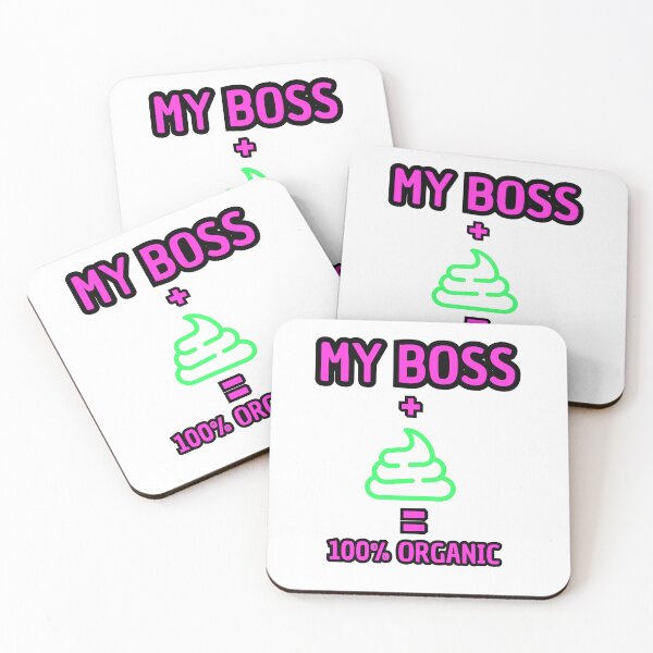 Item preview, My Boss + Poop = 100% Organic - Funny Office Humor designed and sold by TheItaliandilemma.
