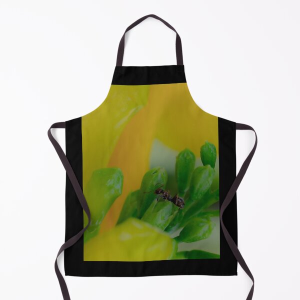 Item preview, Tiny Explorer - Macro Ant on Green Flower Buds Photography designed and sold by AbulailArt.