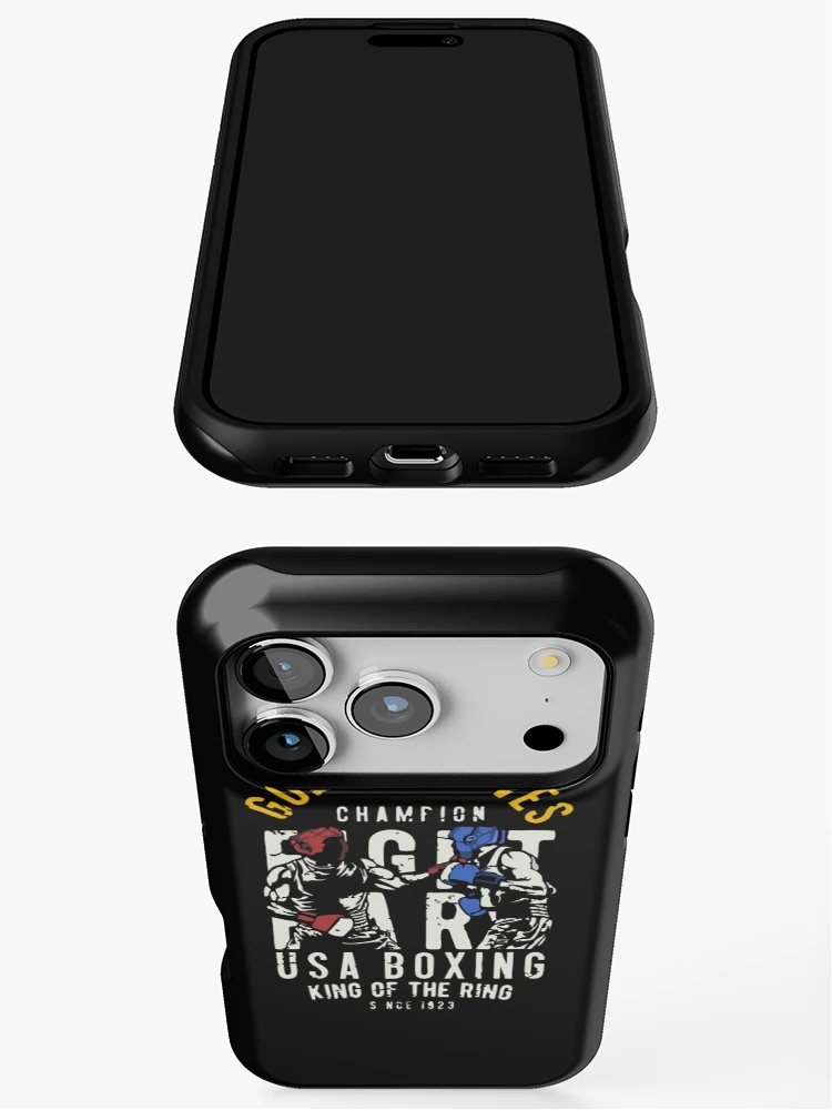 Aperçu 3 sur 4. Coque iPhone avec l'œuvre Boxe créée et vendue par Rivanify.