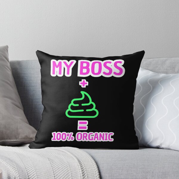Item preview, My Boss + Poop = 100% Organic - Funny Office Humor Black Version designed and sold by TheItaliandilemma.