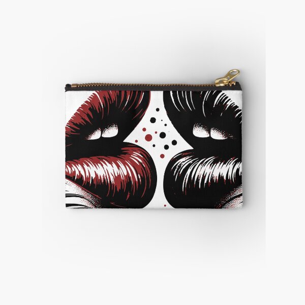Item preview, A fragmented grunge interpretation of kissing lips. The rough brush textures create a bold modern street graphic.1 designed and sold by Dejbar.