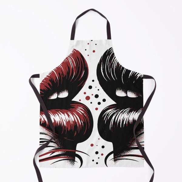 Item preview, A fragmented grunge interpretation of kissing lips. The rough brush textures create a bold modern street graphic.1 designed and sold by Dejbar.
