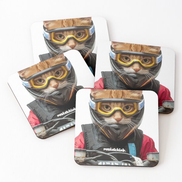 Item preview, MOTOCROSS PILOT CAT designed and sold by stylaxzu.