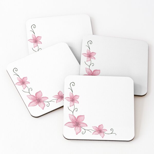 Item preview, Pink flowers decorative  designed and sold by elizabeth web ✿.