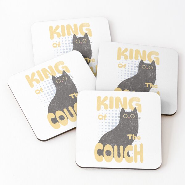 Item preview, King of the Couch – Funny Lazy Cat Shirt designed and sold by Proto Lab Studio.