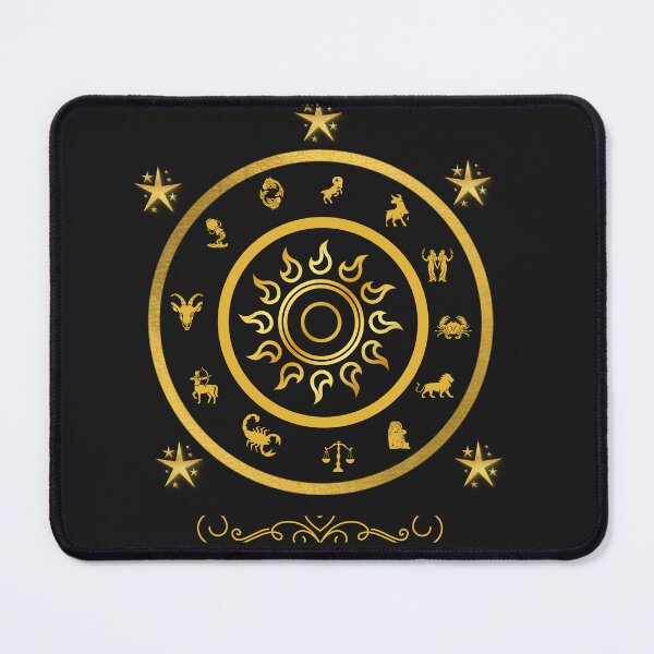 Item preview, Golden Cosmic Talisman – Mystic Celestial Symbol designed and sold by Mysterestudio.