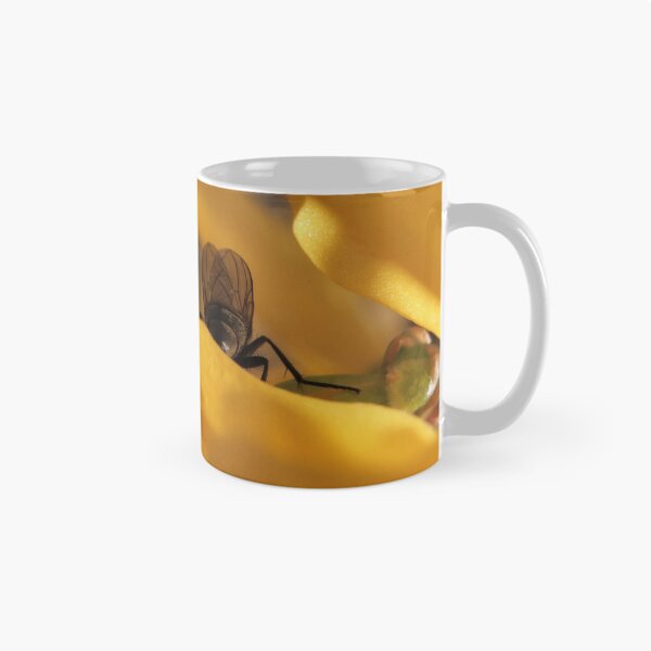 Item preview, Intimate Fly Posterior on Yellow Flower Macro - The Observed Moment designed and sold by vikko-art.