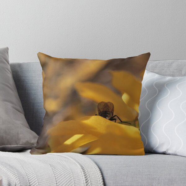 Item preview, Intimate Fly Posterior on Yellow Flower Macro - The Observed Moment designed and sold by vikko-art.