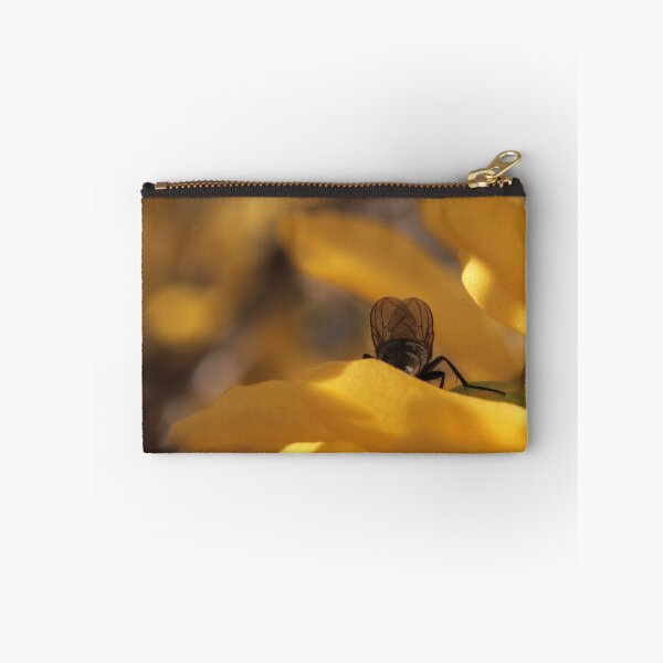 Item preview, Intimate Fly Posterior on Yellow Flower Macro - The Observed Moment designed and sold by vikko-art.
