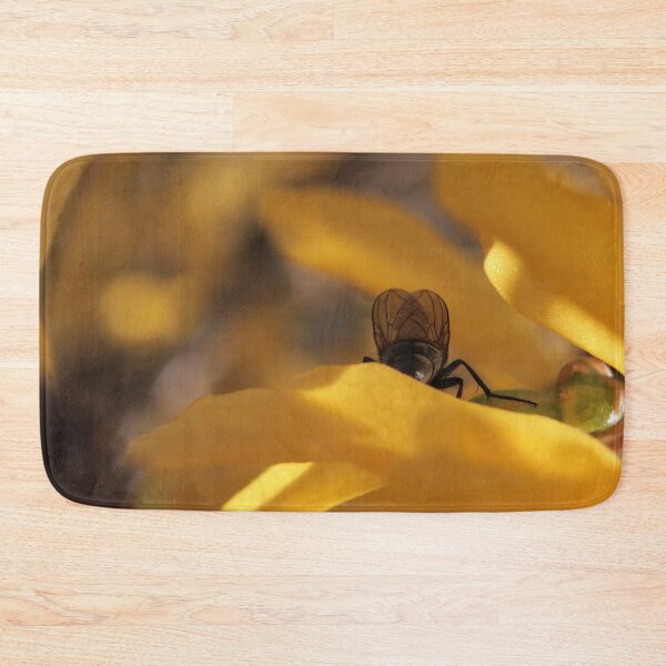 Item preview, Intimate Fly Posterior on Yellow Flower Macro - The Observed Moment designed and sold by vikko-art.
