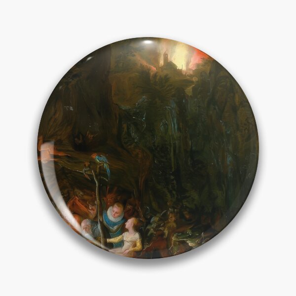 Item preview, Jan Brueghel St Anthony Temptation Flemish Baroque Art designed and sold by TheSoulOfArt.