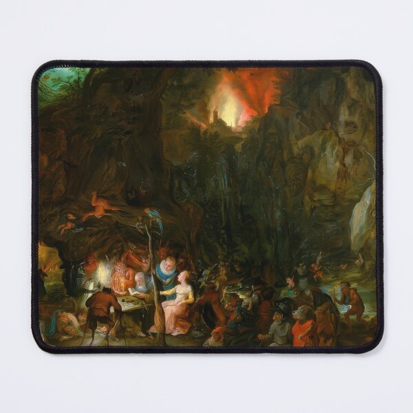 Item preview, Jan Brueghel St Anthony Temptation Flemish Baroque Art designed and sold by TheSoulOfArt.