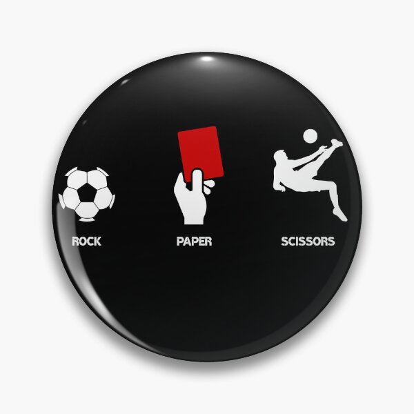 Item preview, Rock Paper Scissors Soccer - Funny Football Meme Design designed and sold by CyrilloArt.