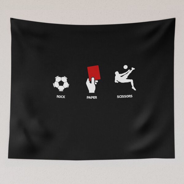 Item preview, Rock Paper Scissors Soccer - Funny Football Meme Design designed and sold by CyrilloArt.