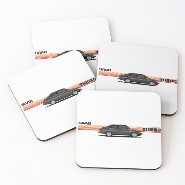 Item preview, Saab 99 TURBO retro Illustration Black designed and sold by blackdogshop.