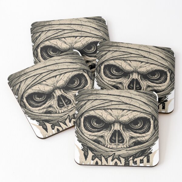 Item preview, Monolith Skull Mummy Dark Metal Art – Rise of the Stone Giant Gothic Horror Design designed and sold by Valisdesign.