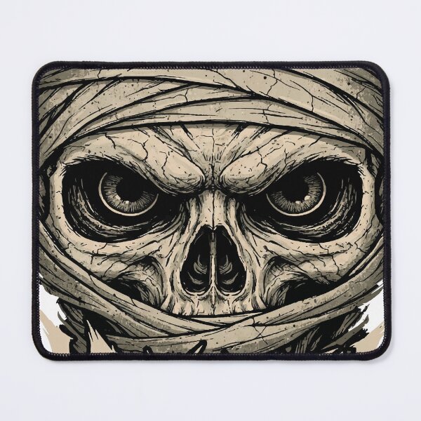 Item preview, Monolith Skull Mummy Dark Metal Art – Rise of the Stone Giant Gothic Horror Design designed and sold by Valisdesign.
