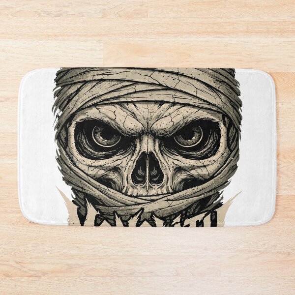 Item preview, Monolith Skull Mummy Dark Metal Art – Rise of the Stone Giant Gothic Horror Design designed and sold by Valisdesign.