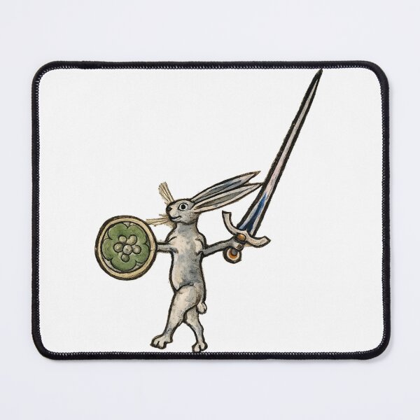Item preview, Medieval Rabbit Knight Vintage Illustration Animal Warrior for Fantasy Art Lovers designed and sold by RickE.