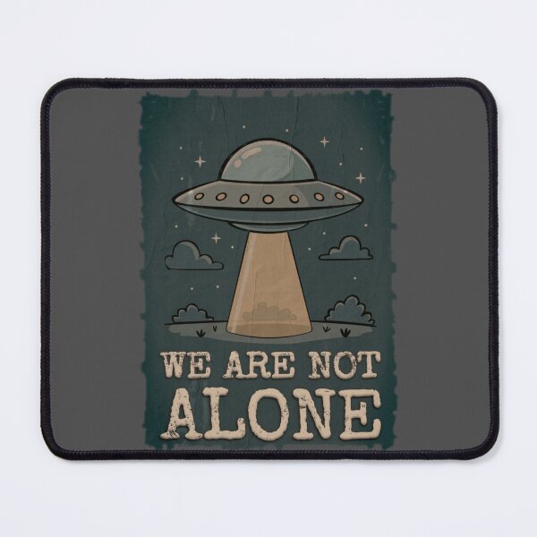 Item preview, WE ARE NOT ALONE – Vintage UFO Poster designed and sold by RonnyMilleo.