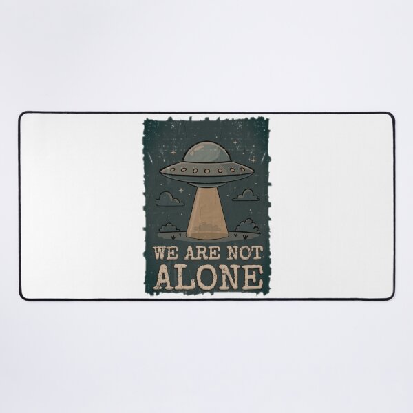 Item preview, WE ARE NOT ALONE – Vintage UFO Poster designed and sold by RonnyMilleo.