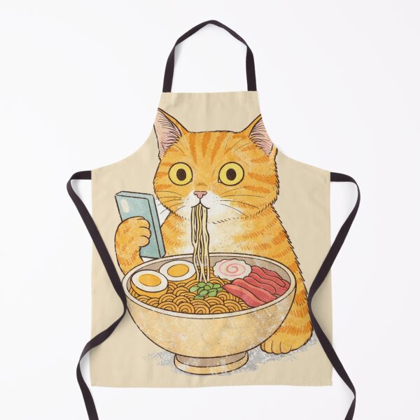 Item preview, Cat eating ramen designed and sold by Mavielle Blooms.