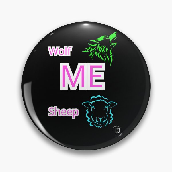 Item preview, Wolf vs Sheep (ME) - Leader Mindset & Motivational Black Version designed and sold by TheItaliandilemma.