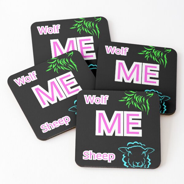 Item preview, Wolf vs Sheep (ME) - Leader Mindset & Motivational Black Version designed and sold by TheItaliandilemma.