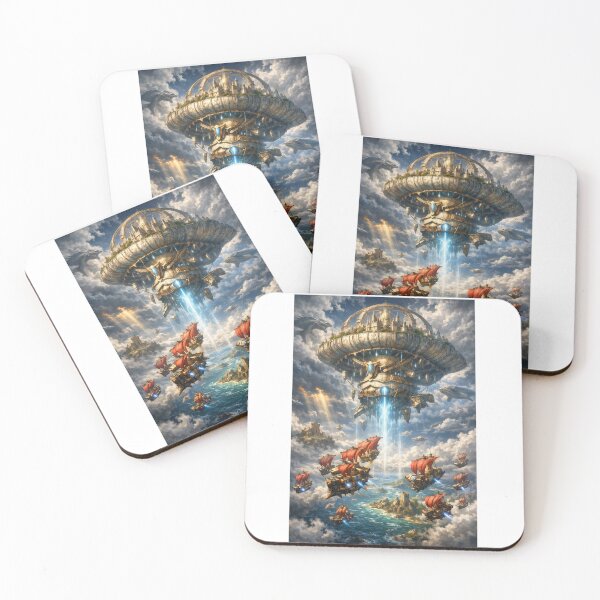 Item preview, Sky Ark Armada – Floating Fantasy City and Airship Fleet designed and sold by bubuandfriends.