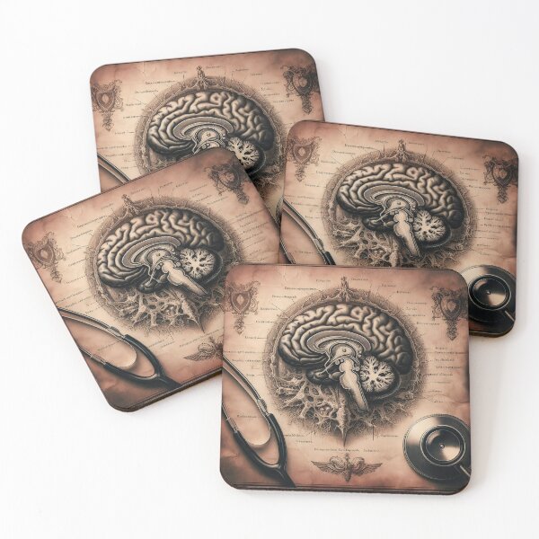 Item preview, ​Vintage Brain Anatomy Illustration | Antique Medical Art designed and sold by MouradStudio.